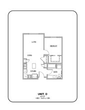 Cambridge Place - One Bedroom - One Bath CP#210 floor plan